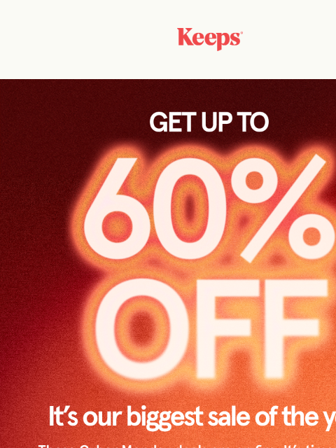 keeps newsletter: THE LOWEST PRICES OF THE YEAR