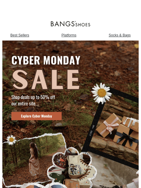 bangsshoes newsletter: Cyber Monday is HERE 👟