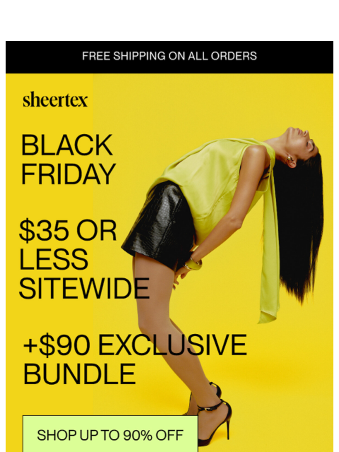 sheertex newsletter: Psst.. we just added more styles at 75%-90% off