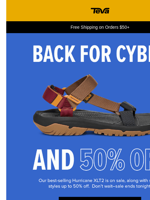 teva newsletter: 🚨LAST CHANCE FOR CYBER MONDAY🚨