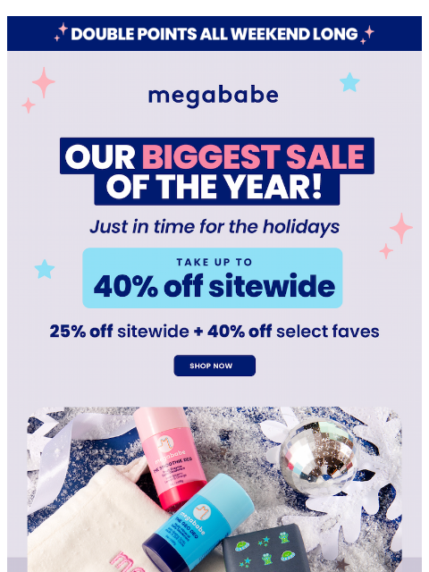 megababebeauty newsletter: Hello, Cyber Monday 👋