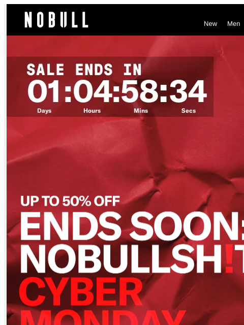 nobullproject newsletter: Don’t Miss Up to 50% Off