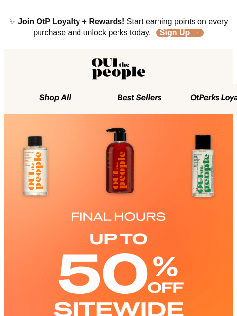 ouithepeople newsletter: Final Hours: Cyber Week Ends Soon ⏰