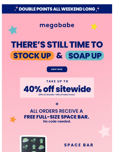 megababebeauty newsletter: Your shower shelf wants this Cyber Monday deal