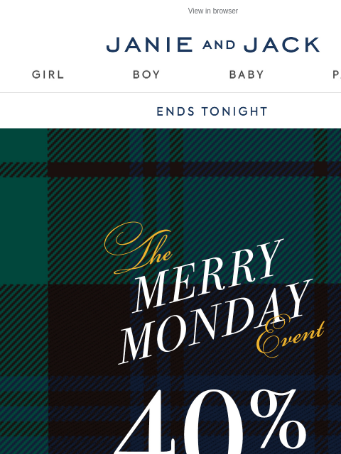 janieandjack newsletter: ✨ A once-a-year sitewide event✨