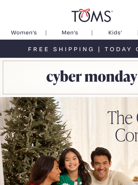toms newsletter: Ending Soon—Up to 65% Off + Free Shipping