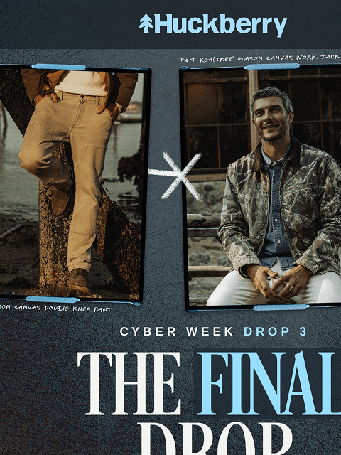 huckberry newsletter: Cyber Monday. Go.