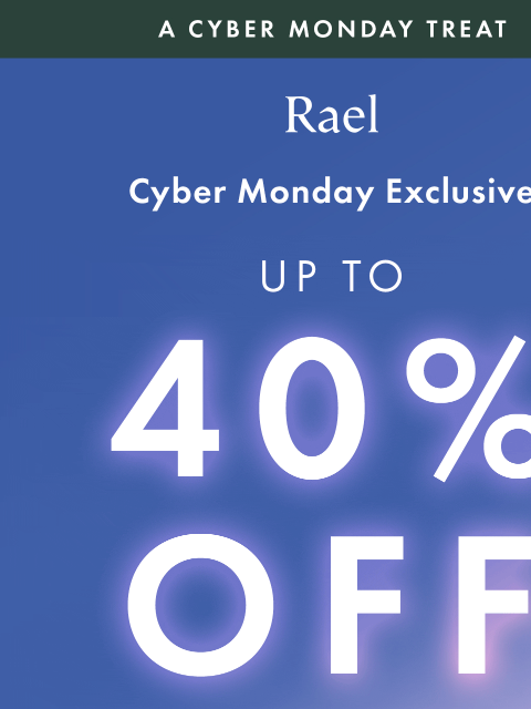 getrael newsletter: Cyber Monday Starts Now & Triple Points Are On