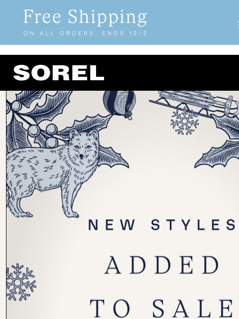sorel newsletter: Hurry! New to Sale Styles Just Dropped