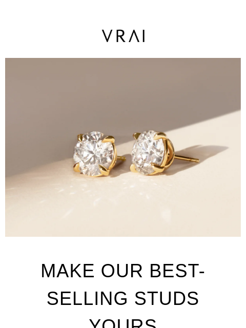 vrai newsletter: Our first-ever Solitaire Studs offer
