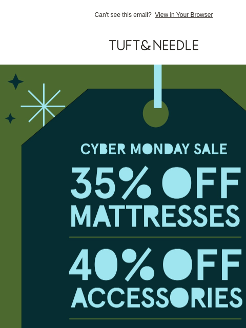 tuftandneedle newsletter: It’s the Best Monday of the Year 🤩