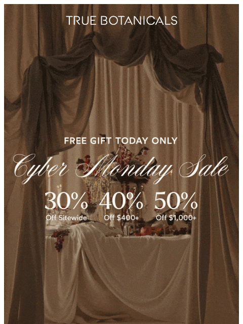 truebotanicals newsletter: CYBER MONDAY STARTS NOW
