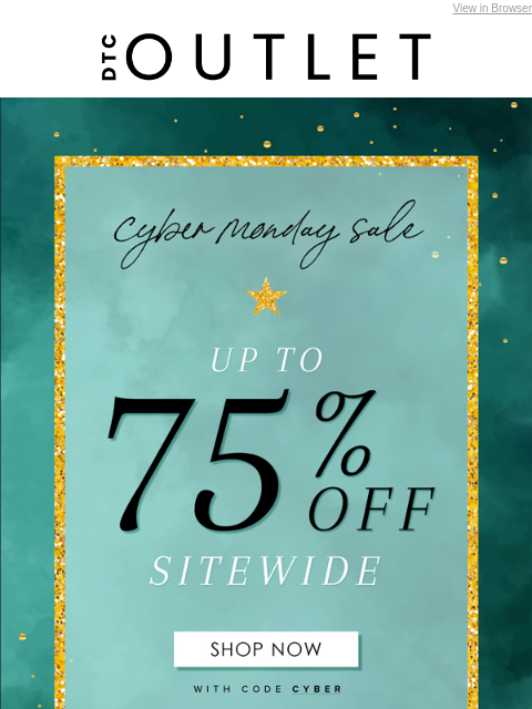 dtcoutlet newsletter: The BEST Cyber Monday Deals 😎 Miraclesuit, Gottex...