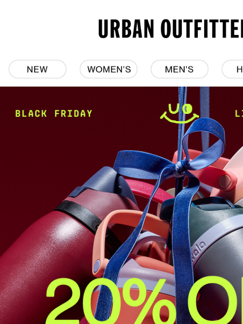 urbanoutfitters newsletter: LAST DAY: 20% Off Owala happening now →