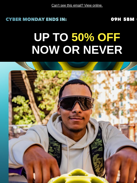 oakley newsletter: Up To 50% Off Ends In A Few Hours