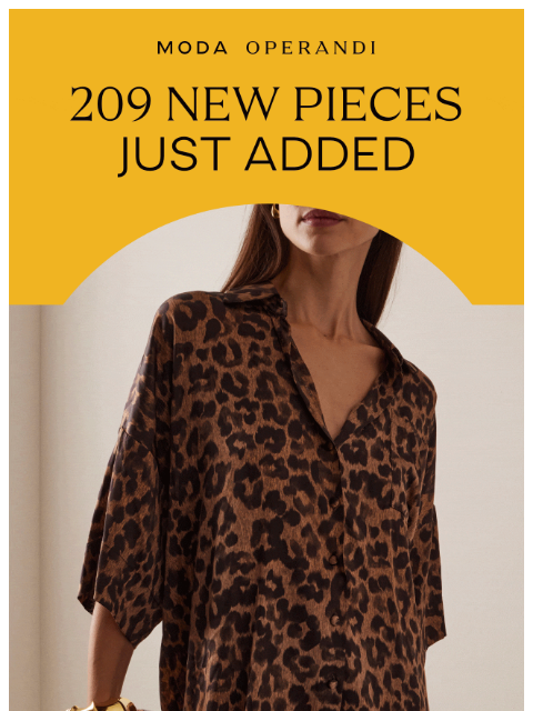 modaoperandi newsletter: 209 NEW PIECES INSIDE