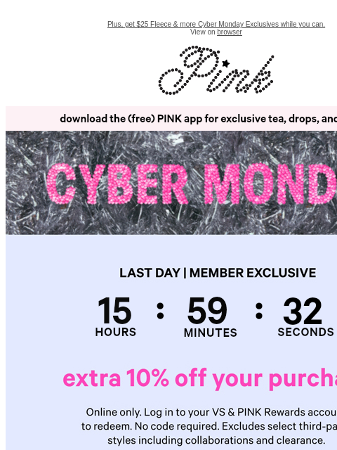 vspink newsletter: NEW Limited-Edition Drop + 40% Off