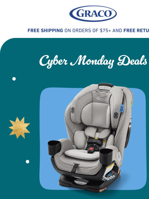 gracobaby newsletter: Up to 30% Off—Big Cyber Savings 🧡