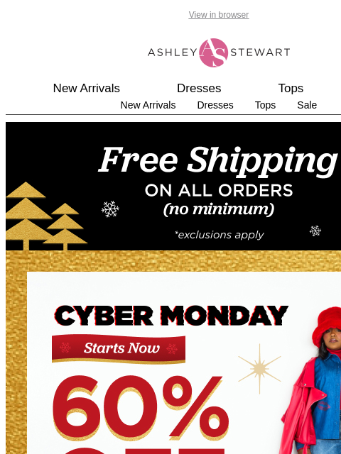 ashleystewart newsletter: ⚠️SHOP 60% off SITEWIDE (NEW + CLEARANCE)