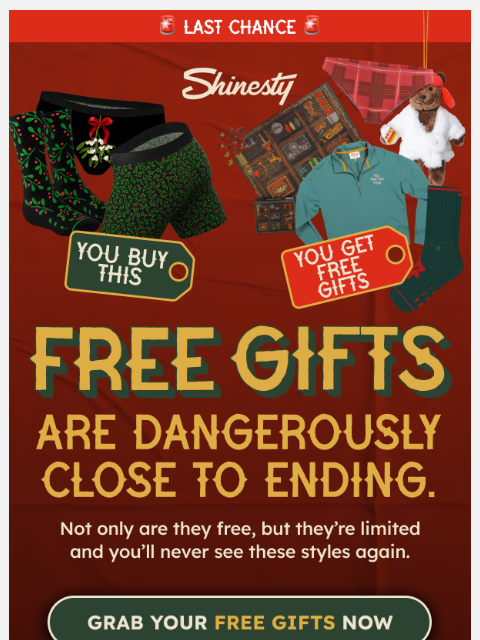 shinesty newsletter: Our Cyber Monday Free Gift promotion is live