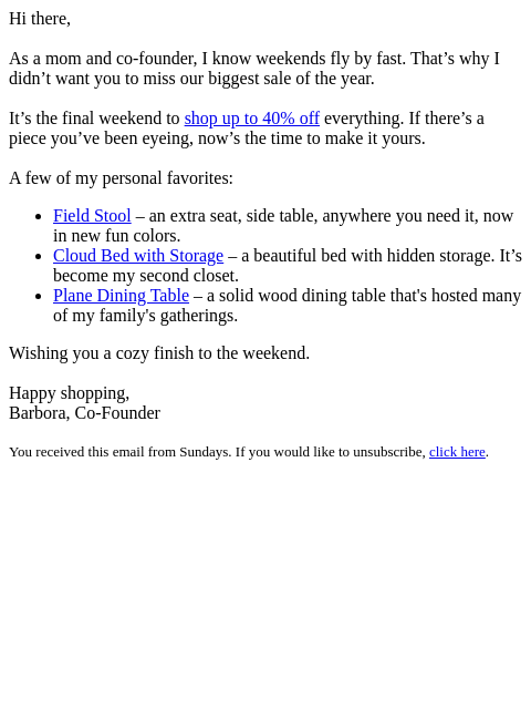 sundays-company newsletter: I didn’t want you to miss this one