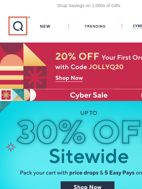 qvcemail newsletter: Up to 30% Off! Clock Is Ticking