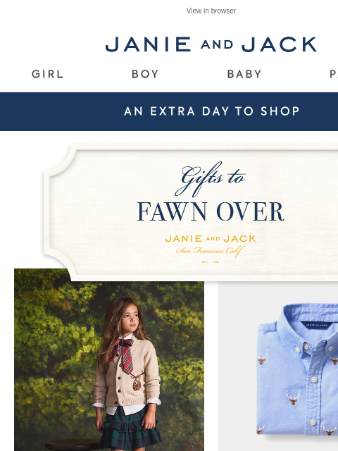 janieandjack newsletter: Up to 70% off? You get one more day to shop...