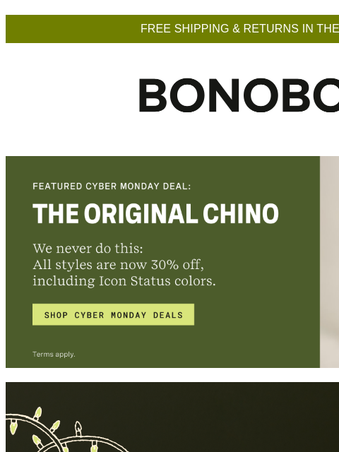 bonobos newsletter: Last Chance: 30-70% Off Sitewide