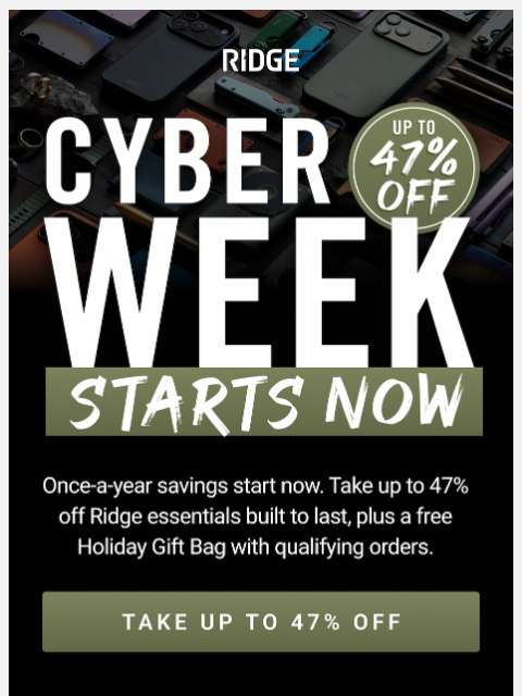 ridge newsletter: Ready. Set. Save.