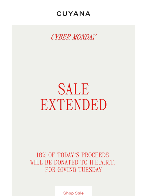 cuyana newsletter: Sale Extended: One More Day