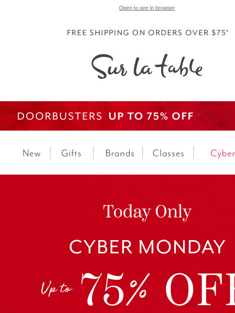 surlatable newsletter: Cyber Monday 2.0: The best deals are back today on...