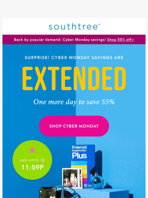 southtree newsletter: EXTENDED: Our best sale of the year is still on...