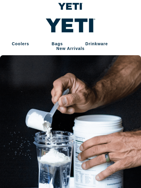 yeti newsletter: The New Yonder® Shaker Bottle