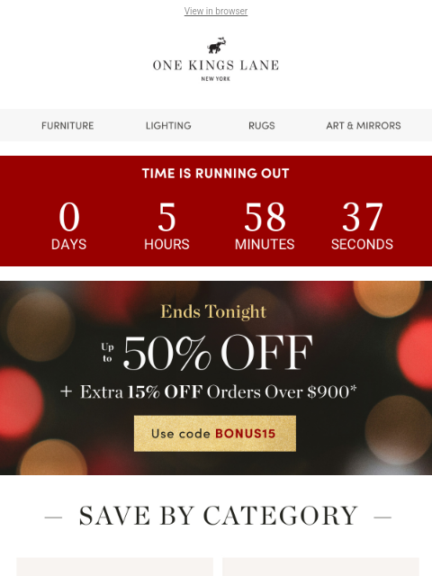 onekingslane newsletter: Stoffer Home, Visual Comfort, Ralph Lauren, Hooker...