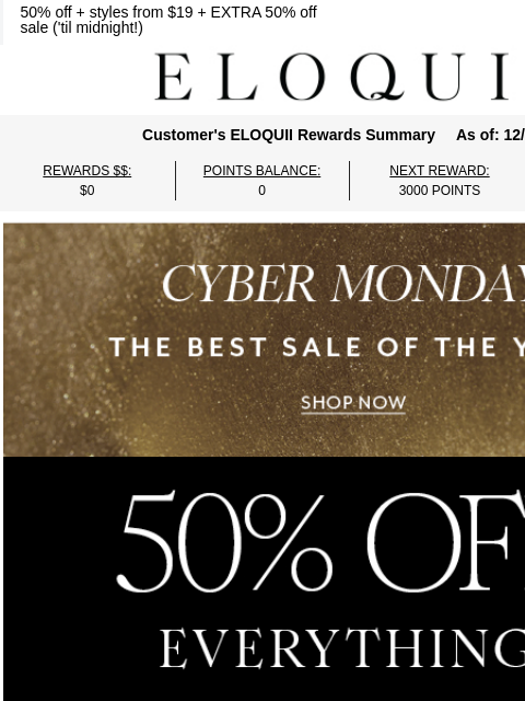 eloquii newsletter: Cyber Monday deals are STILL on
