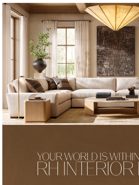 rh newsletter: Complimentary Design Services for Extraordinary Sp...