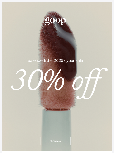 goop newsletter: extended: the cyber sale