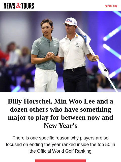 golfdigest newsletter: JT reveals Ryder Cup drama