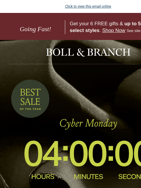 bollandbranch newsletter: ⏰ Final Countdown! Cyber Monday ends in...
