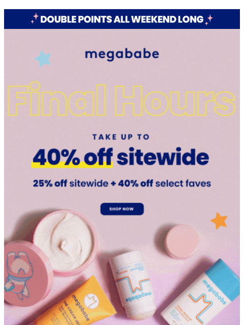 megababebeauty newsletter: Plot twist: the sale’s still on