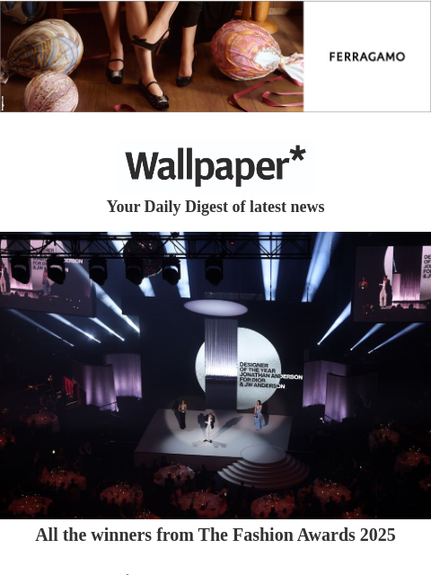 futureplc newsletter: The Fashion Awards 2025 winners