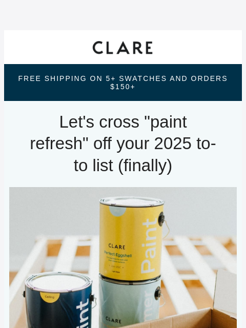 clare newsletter: Don’t let your walls go into 2026 looking tired 😴