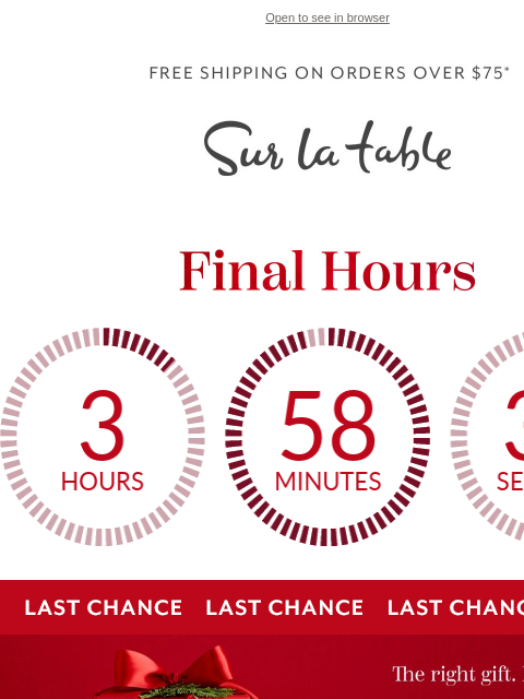 surlatable newsletter: Final Hours 🎁 Up To 75% OFF Gifts