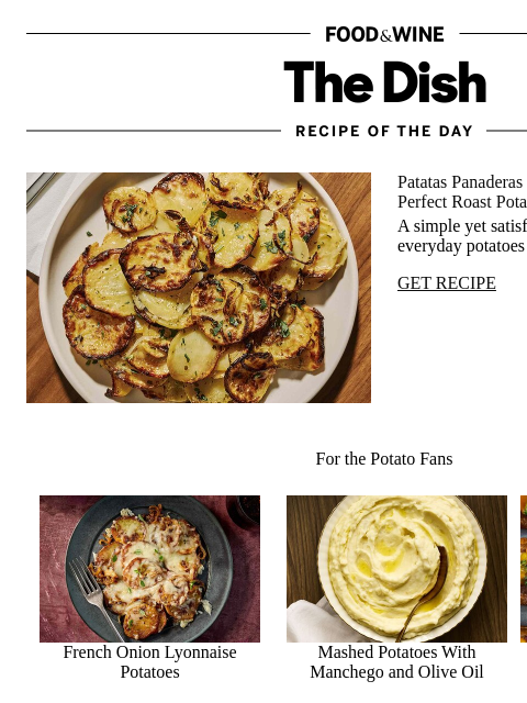 foodandwine newsletter: Oven-Roasted Spanish Potatoes