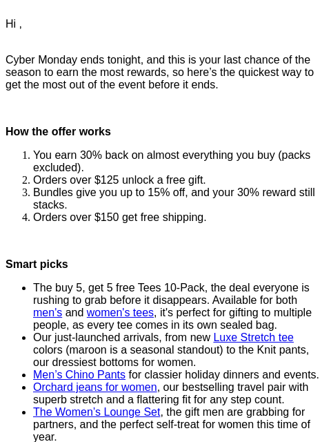 mottandbow newsletter: Ends tonight: How to win Cyber Monday.