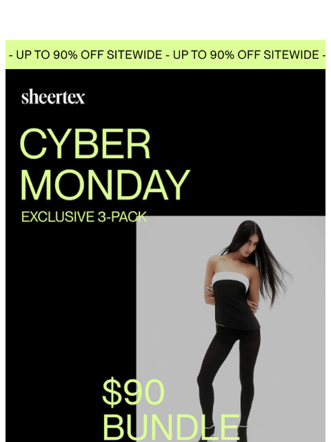 sheertex newsletter: BRB, Still Shopping Cyber Monday Deals 👀