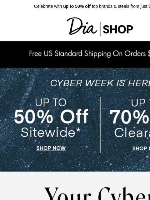 dia newsletter: HAPPY CYBER MONDAY 🫶️​