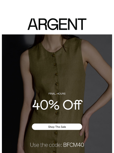 argentwork newsletter: FINAL HOURS: 40% off ends tonight.