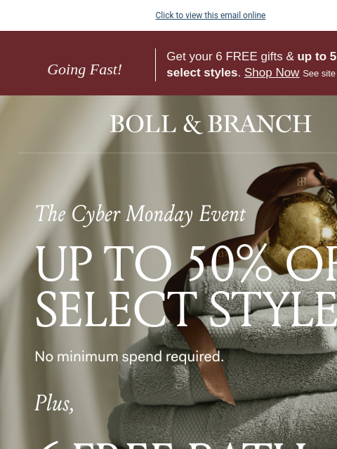 bollandbranch newsletter: It's the end! Place your Cyber Monday order now ➡️