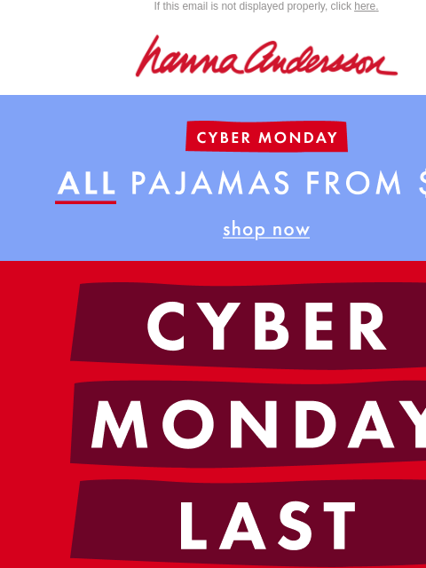 hannaandersson newsletter: ENDS TODAY ⏰ 50% OFF + PJs From $20